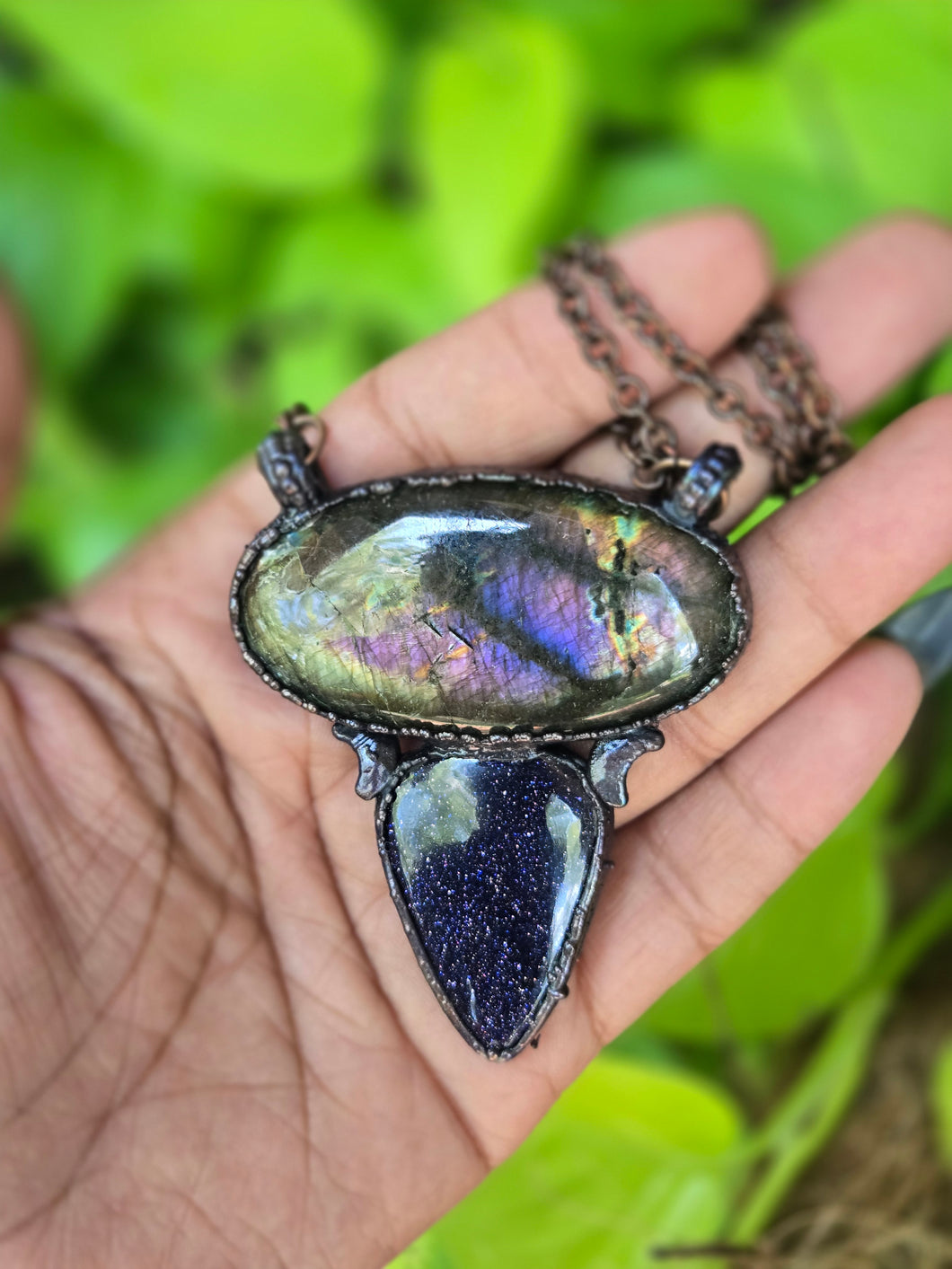 Purple Labradorite & Blue Goldstone