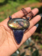 Load image into Gallery viewer, Purple Labradorite &amp; Blue Goldstone