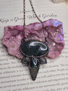 Moss Agate, Labradorite & Ocean Jasper