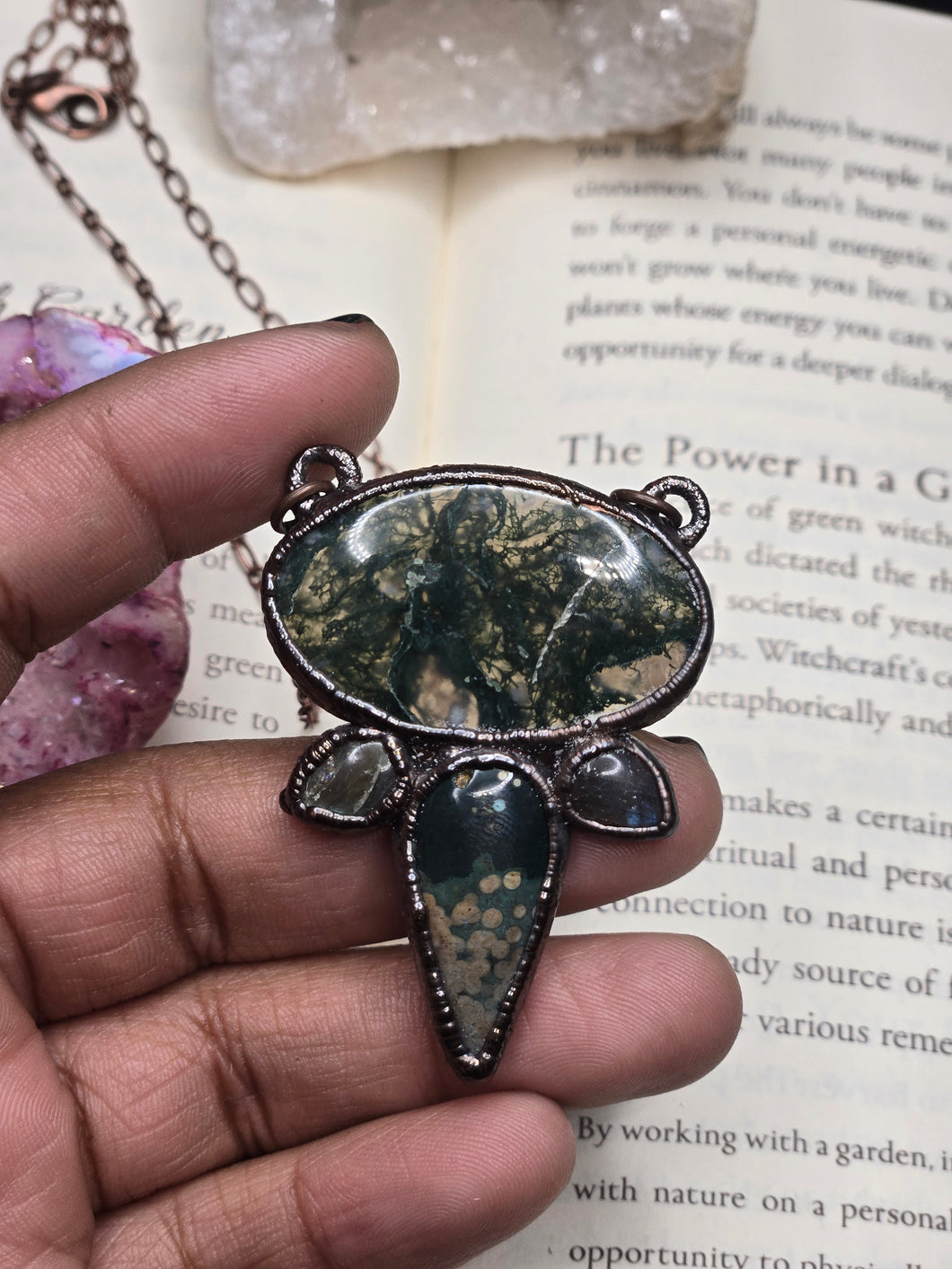 Moss Agate, Labradorite & Ocean Jasper