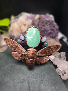 Variscite, Moonstone Amazonite Cicada