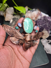 Load image into Gallery viewer, Variscite, Moonstone Amazonite Cicada