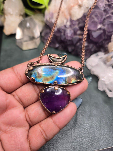 Labradorite & Amethyst