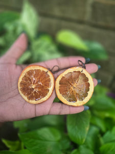 REAL Orange Slice Earrings 🍊