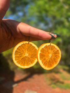 REAL Orange Slice Earrings 🍊