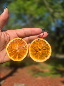 REAL Orange Slice Earrings 🍊