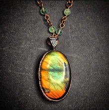 Load image into Gallery viewer, Labradorite &amp; Fluorite Talisman