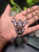 Load image into Gallery viewer, REAL Frog w Labradorite &amp; Green Jade