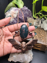 Load image into Gallery viewer, REAL Cicada w Bloodstone &amp; Red Garnet