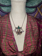 Load image into Gallery viewer, Real Stag Beetle w Malachite, Labradorite &amp; Moonstone