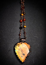 Load image into Gallery viewer, Orange/Yellow Labradorite Talisman