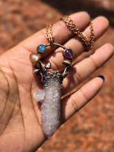 Load image into Gallery viewer, Amethyst Spirit Quartz w Labradorite &amp; Amethyst