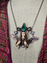 Load image into Gallery viewer, Real Stag Beetle w Malachite, Labradorite &amp; Moonstone