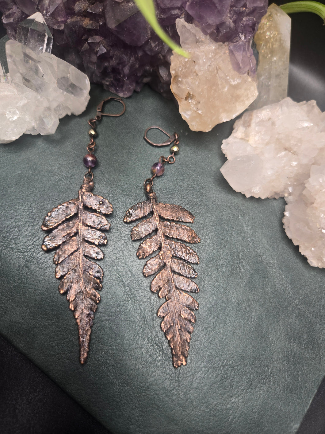 REAL Ferns w Super 7 & Golden Hematite