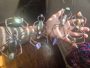 Labradorite & Tiffany Stone Orb Weaver