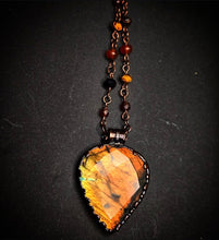 Load image into Gallery viewer, Orange/Yellow Labradorite Talisman