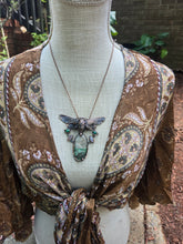 Load image into Gallery viewer, Real Cicada w Variscite, Moonstone &amp; Amazonite