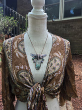 Load image into Gallery viewer, Real Cicada w Variscite, Moonstone &amp; Amazonite