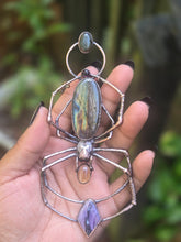 Load image into Gallery viewer, Labradorite &amp; Tiffany Stone Orb Weaver