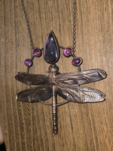 Load image into Gallery viewer, Real Dragonfly w Purple Labradorite &amp; Amethyst