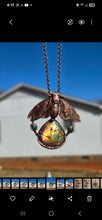 Load image into Gallery viewer, REAL Cicada w Sunset Labradorite &amp; Malachite