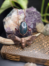 Load image into Gallery viewer, REAL Cicada w Bloodstone &amp; Red Garnet