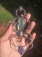 Load image into Gallery viewer, Labradorite &amp; Tiffany Stone Orb Weaver
