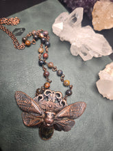 Load image into Gallery viewer, REAL Cicada w Labradorite &amp; Piertersite Chain