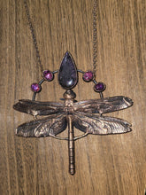 Load image into Gallery viewer, Real Dragonfly w Purple Labradorite &amp; Amethyst