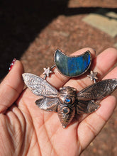 Load image into Gallery viewer, Real Cicada w Blue Labradorites