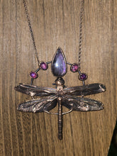 Load image into Gallery viewer, Real Dragonfly w Purple Labradorite &amp; Amethyst