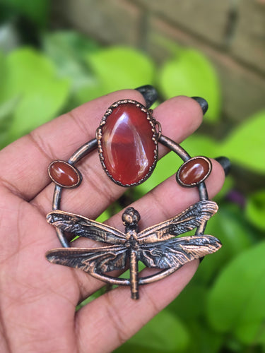 REAL Dragonfly (mini) w Carnelian