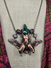 Load image into Gallery viewer, Real Stag Beetle w Malachite, Labradorite &amp; Moonstone
