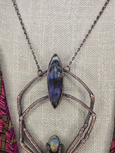 Load image into Gallery viewer, Real Orb Weaver Spider w Shattukite, Septarian, Aurora Opal &amp; Labradorite