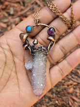 Load image into Gallery viewer, Amethyst Spirit Quartz w Labradorite &amp; Amethyst