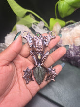 Load image into Gallery viewer, REAL Frog w Labradorite &amp; Green Jade