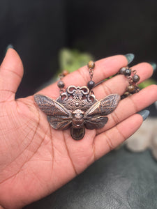REAL Cicada w Labradorite & Piertersite Chain