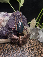 Load image into Gallery viewer, REAL Cicada w Bloodstone &amp; Red Garnet