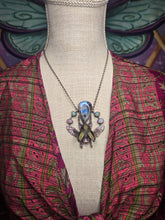 Load image into Gallery viewer, Real Sawtooth Beetle w Rainbow Moonstone &amp; Amazonite