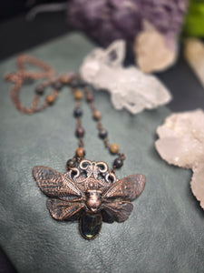 REAL Cicada w Labradorite & Piertersite Chain