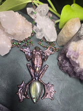 Load image into Gallery viewer, REAL Frog w Labradorite &amp; Green Jade