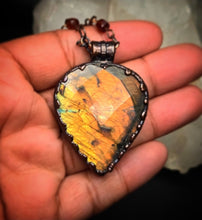 Load image into Gallery viewer, Orange/Yellow Labradorite Talisman
